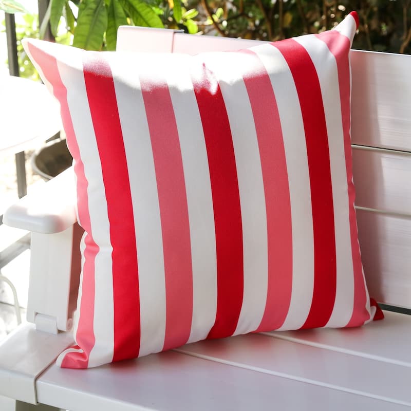 Striped Outdoor Throw Pillow by Havenside Home