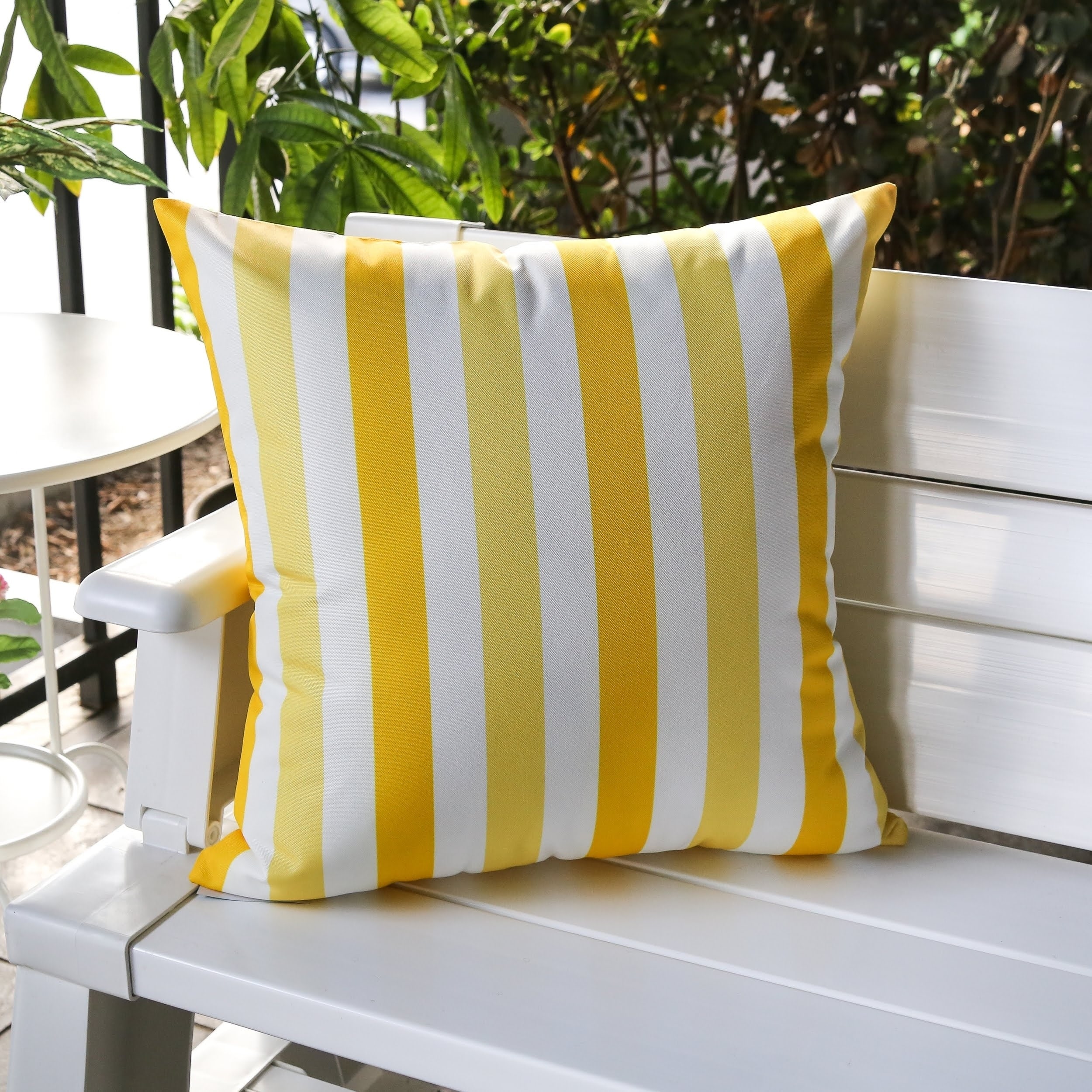 Striped Outdoor Throw Pillow by Havenside Home