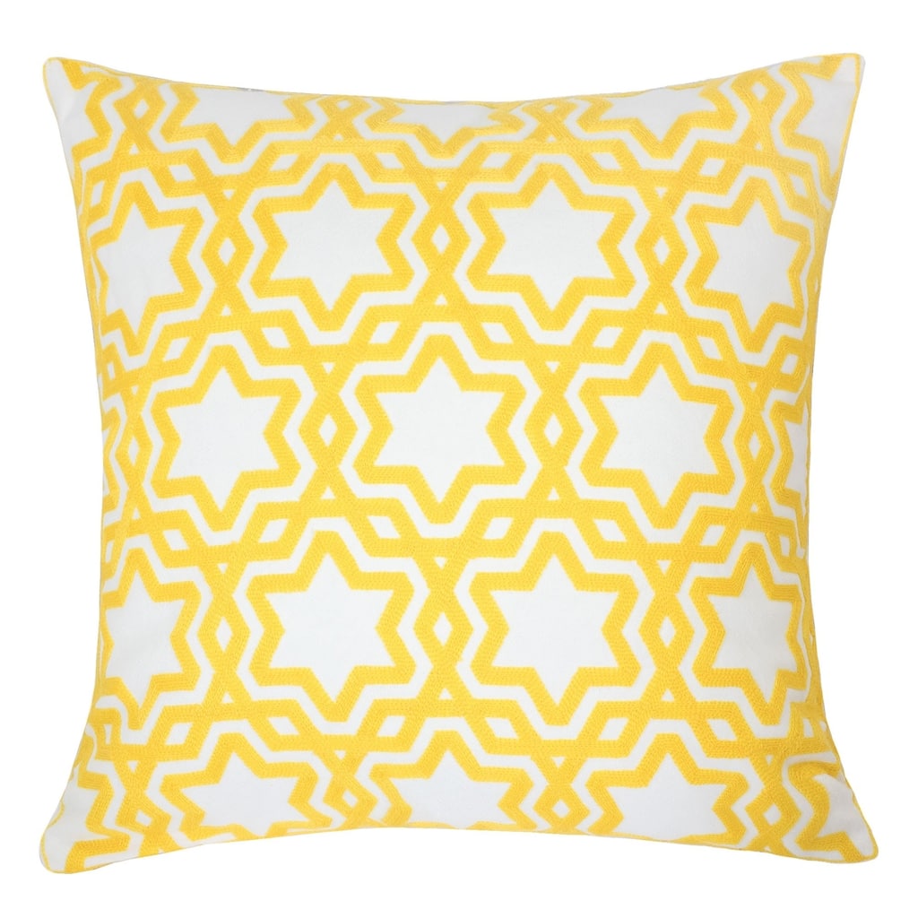Tara Cotton 20" Square Decorative Throw Pillow