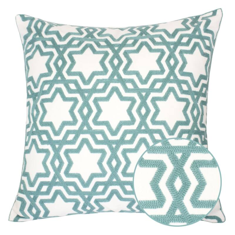 Tara Cotton 20" Square Decorative Throw Pillow