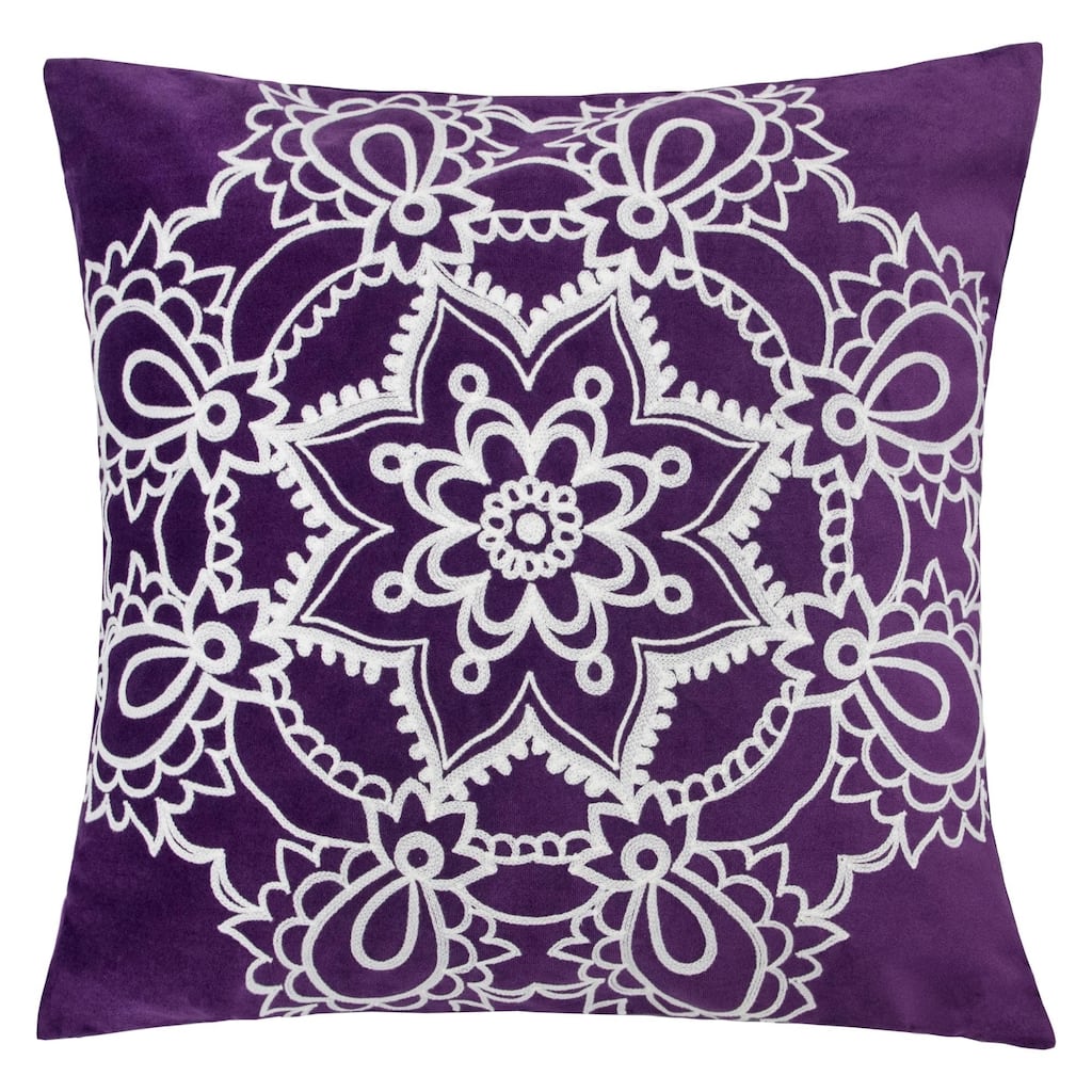 Eleanor Star Mandala 20" Square Decorative Throw Pillow