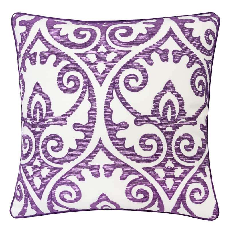 Aria Swirls 20" Square Decorative Throw Pillow