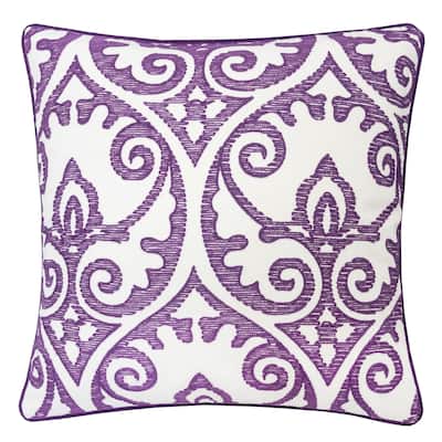 Aria Swirls 20" Square Decorative Throw Pillow