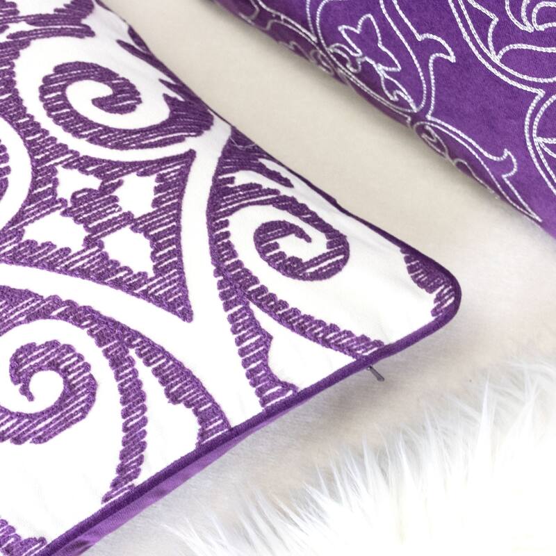 Aria Swirls 20" Square Decorative Throw Pillow