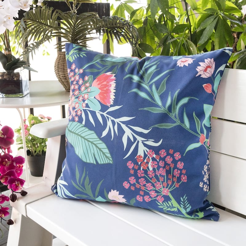 Outdoor Pillow, Tropical Leaf 20x20