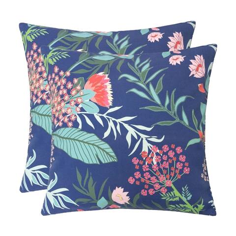 Outdoor Pillow, Tropical Leaf 20x20