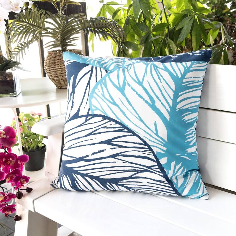 Outdoor Classic Leaves Throw Pillow by Havenside Home