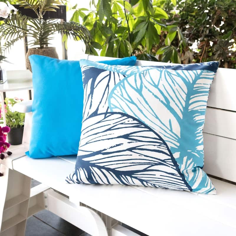 Outdoor Classic Leaves Throw Pillow by Havenside Home