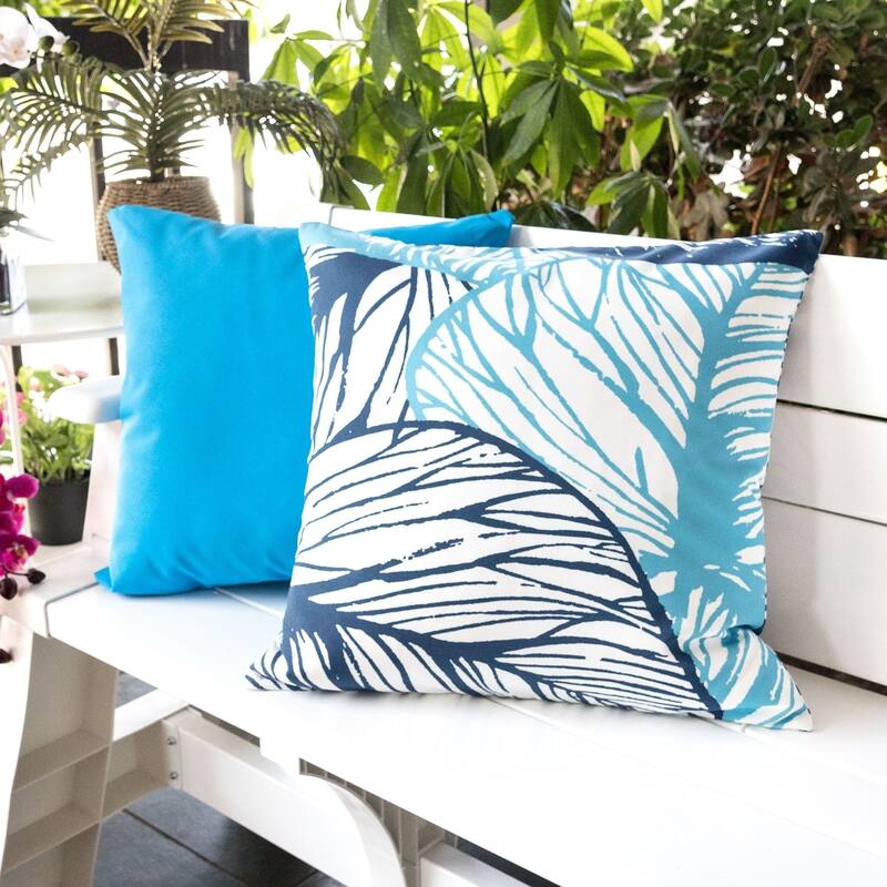Outdoor Classic Leaves Throw Pillow by Havenside Home