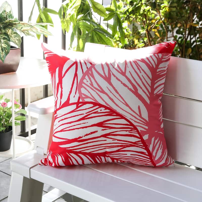 Outdoor Classic Leaves Throw Pillow by Havenside Home