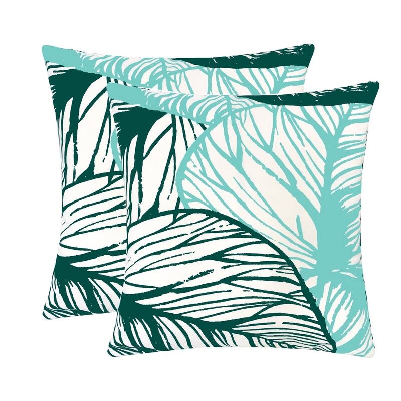 Outdoor Classic Leaves Throw Pillow by Havenside Home