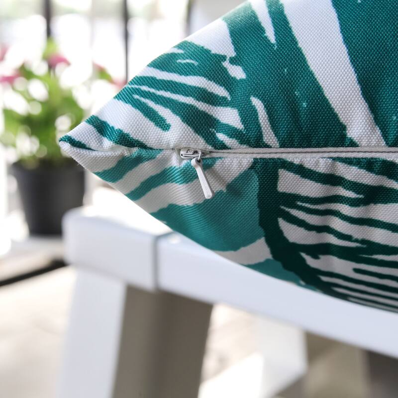 Outdoor Classic Leaves Throw Pillow by Havenside Home