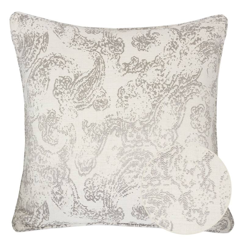 Nora Jacquard 20" Square Decorative Throw Pillow