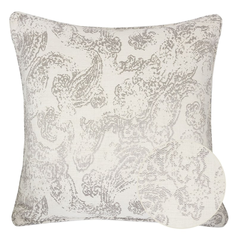Nora Jacquard 20" Square Decorative Throw Pillow