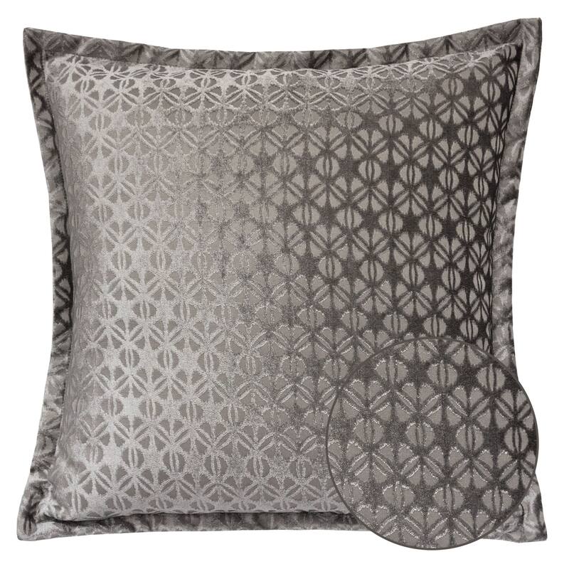 Isabella Jacquard Throw Pillow, Violet Faya