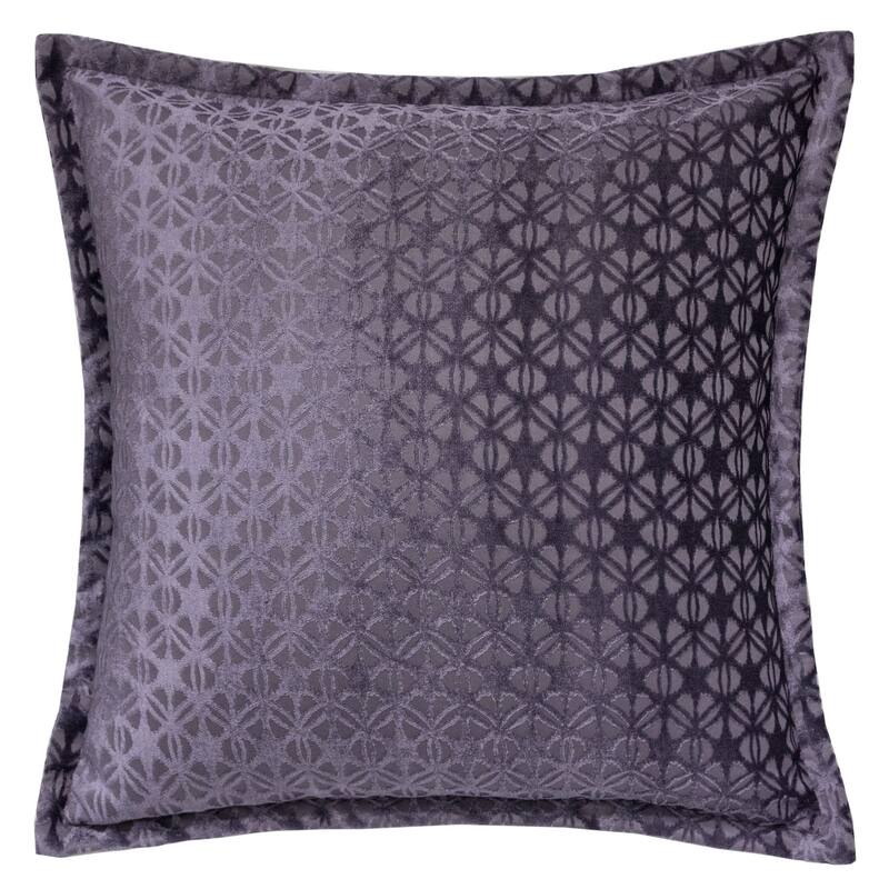 Isabella Jacquard Throw Pillow, Violet Faya