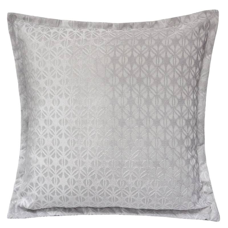 Isabella Jacquard Throw Pillow, Violet Faya