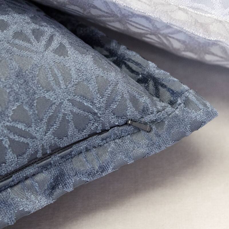 Isabella Jacquard Throw Pillow, Violet Faya
