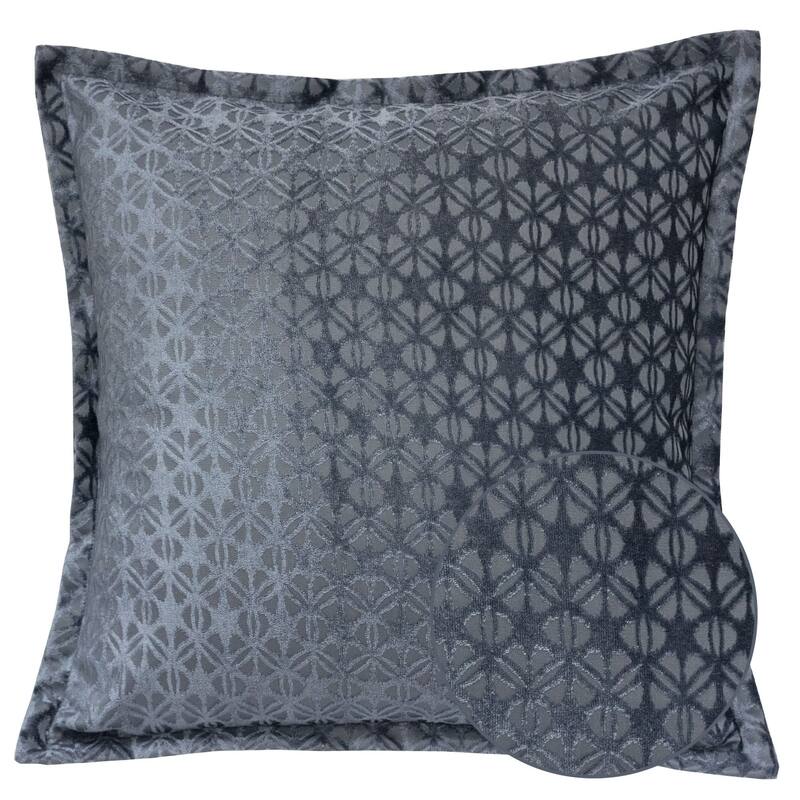Isabella Jacquard Throw Pillow, Violet Faya