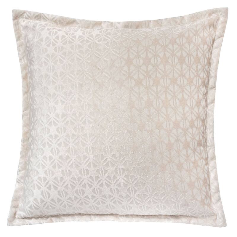 Isabella Jacquard Throw Pillow, Violet Faya