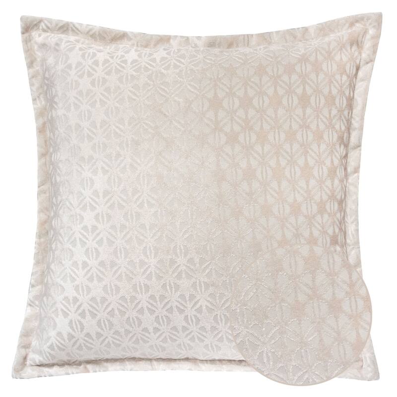 Isabella Jacquard Throw Pillow, Violet Faya