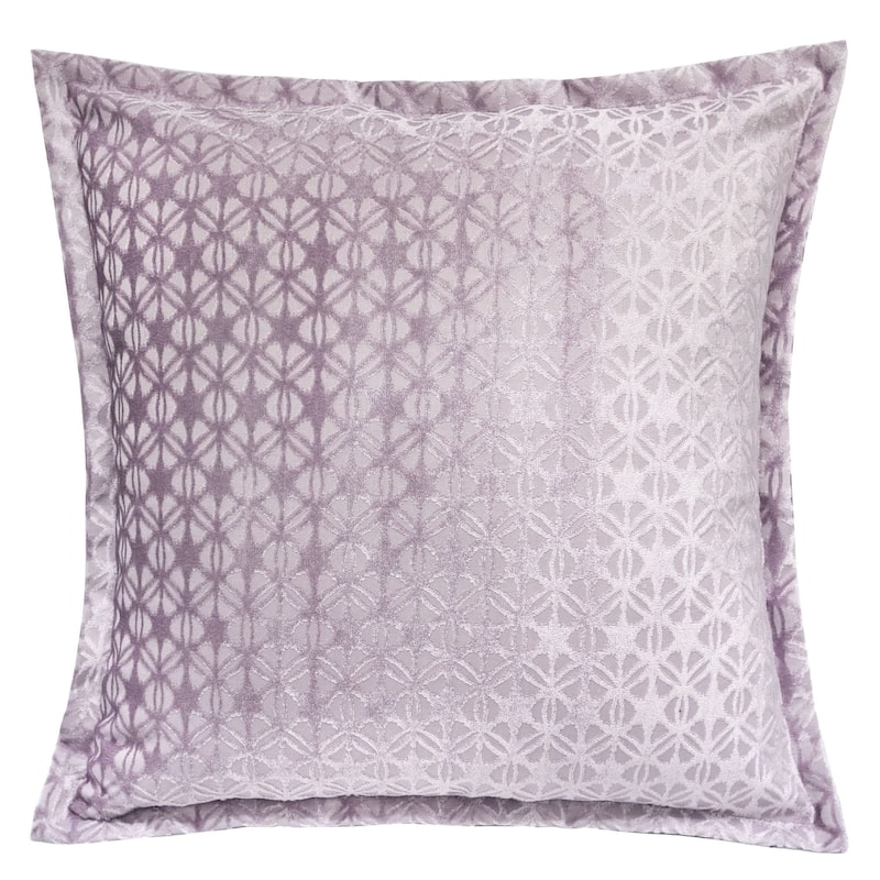 Isabella Jacquard Throw Pillow, Violet Faya