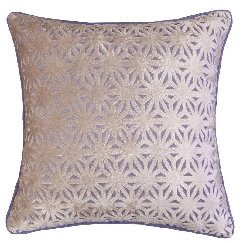 Allison Modern Velvet 20" Square Decorative Throw Pillow