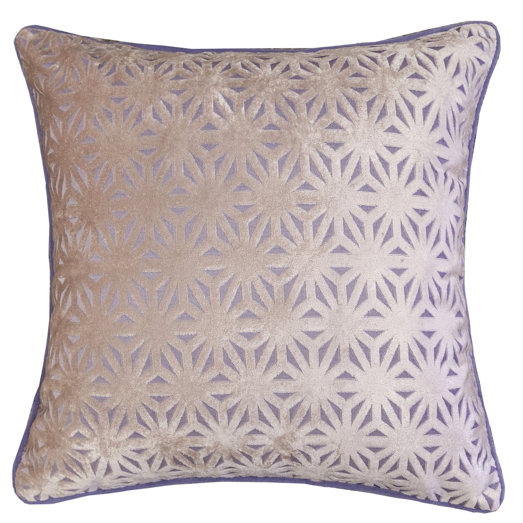 Allison Modern Velvet 20" Square Decorative Throw Pillow