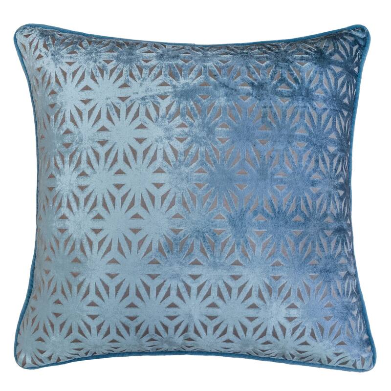 Allison Modern Velvet 20" Square Decorative Throw Pillow - Spa