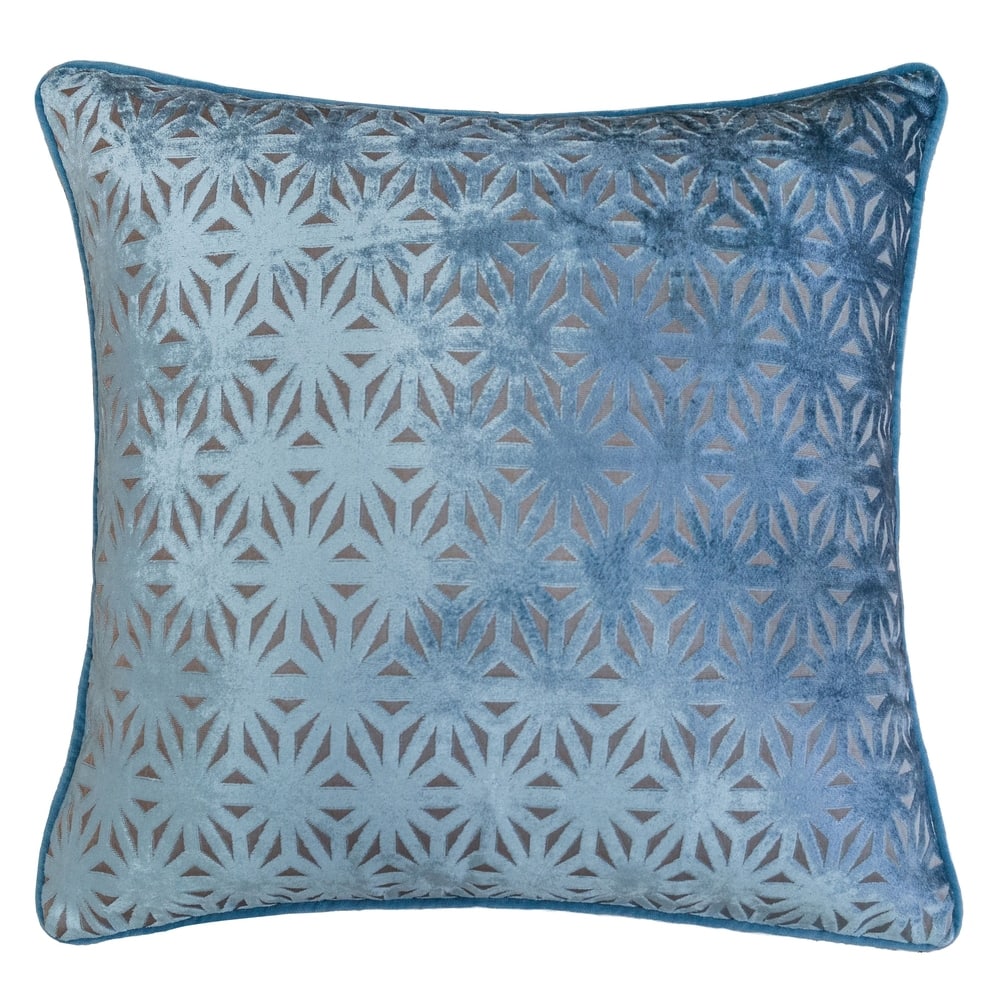 Allison Modern Velvet 20" Square Decorative Throw Pillow