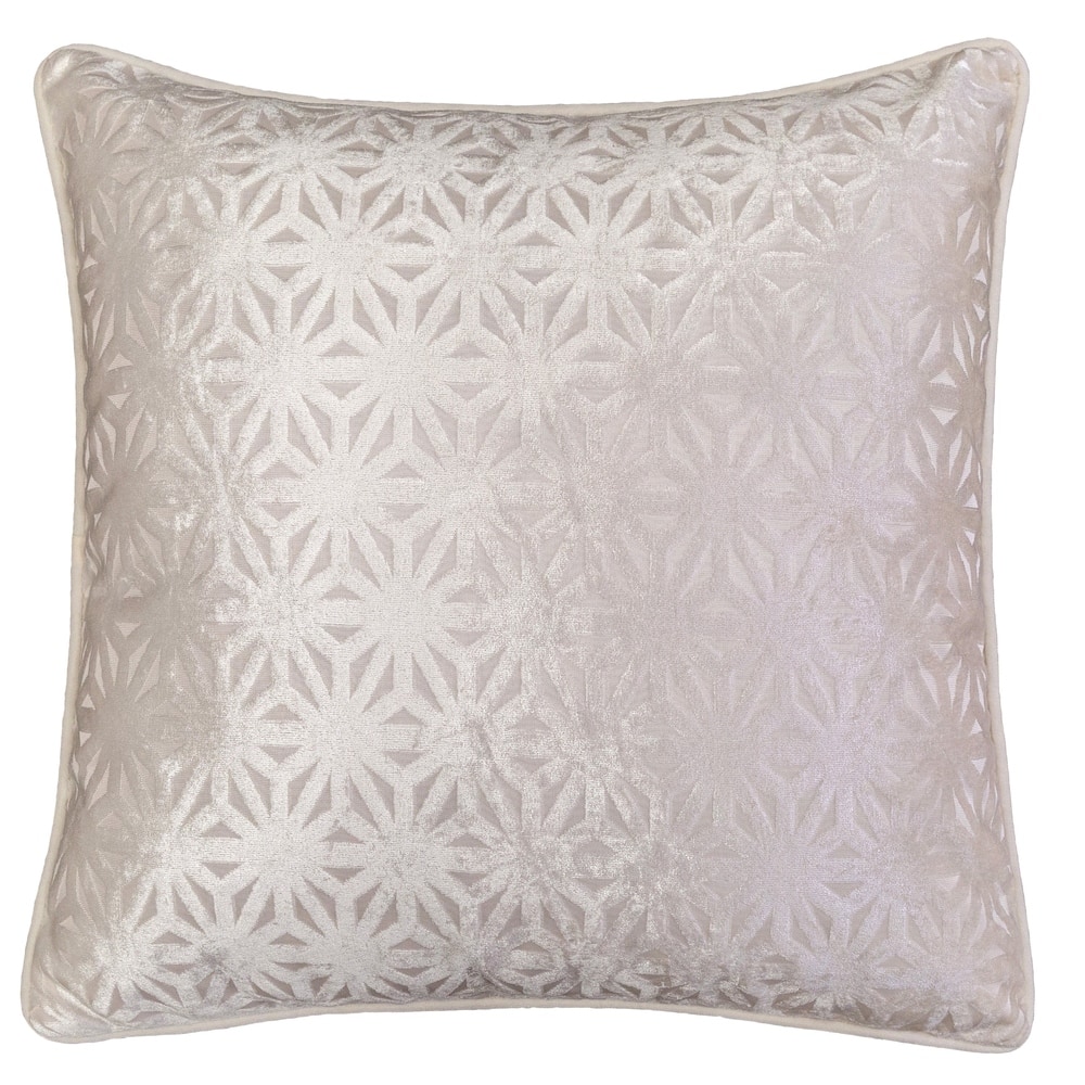 Allison Modern Velvet 20" Square Decorative Throw Pillow