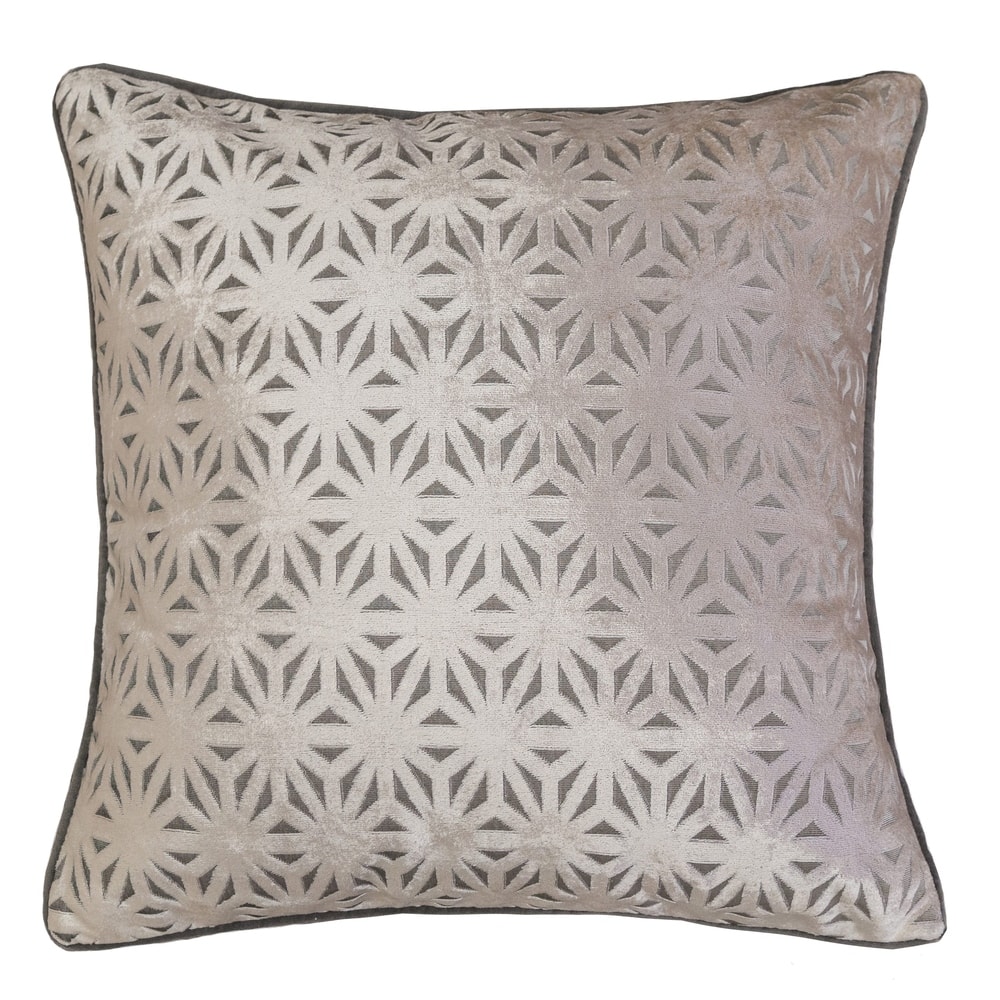 Allison Modern Velvet 20" Square Decorative Throw Pillow