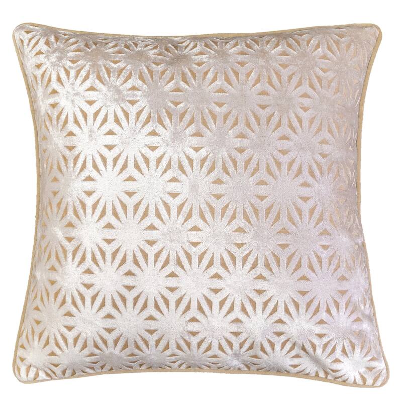 Allison Modern Velvet 20" Square Decorative Throw Pillow