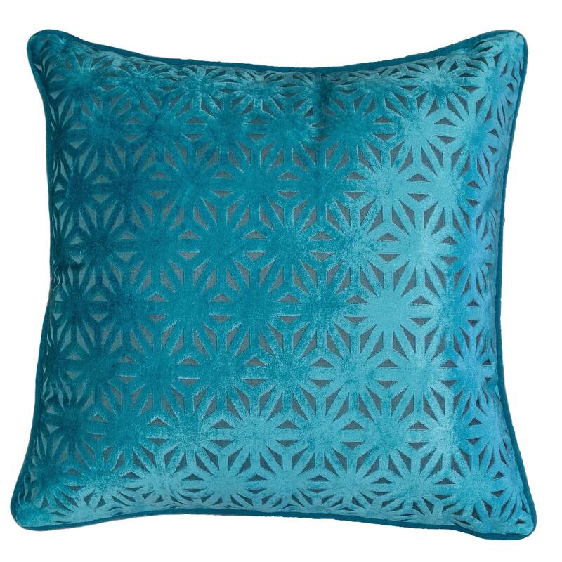 Allison Modern Velvet 20" Square Decorative Throw Pillow