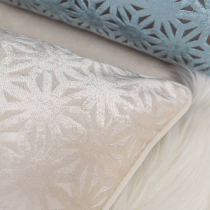 Allison Modern Velvet 20" Square Decorative Throw Pillow