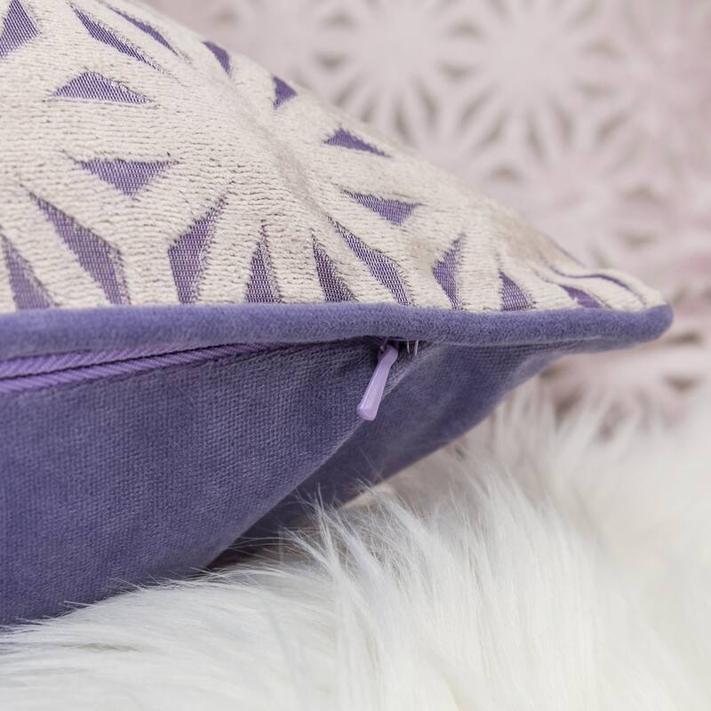 Allison Modern Velvet 20" Square Decorative Throw Pillow