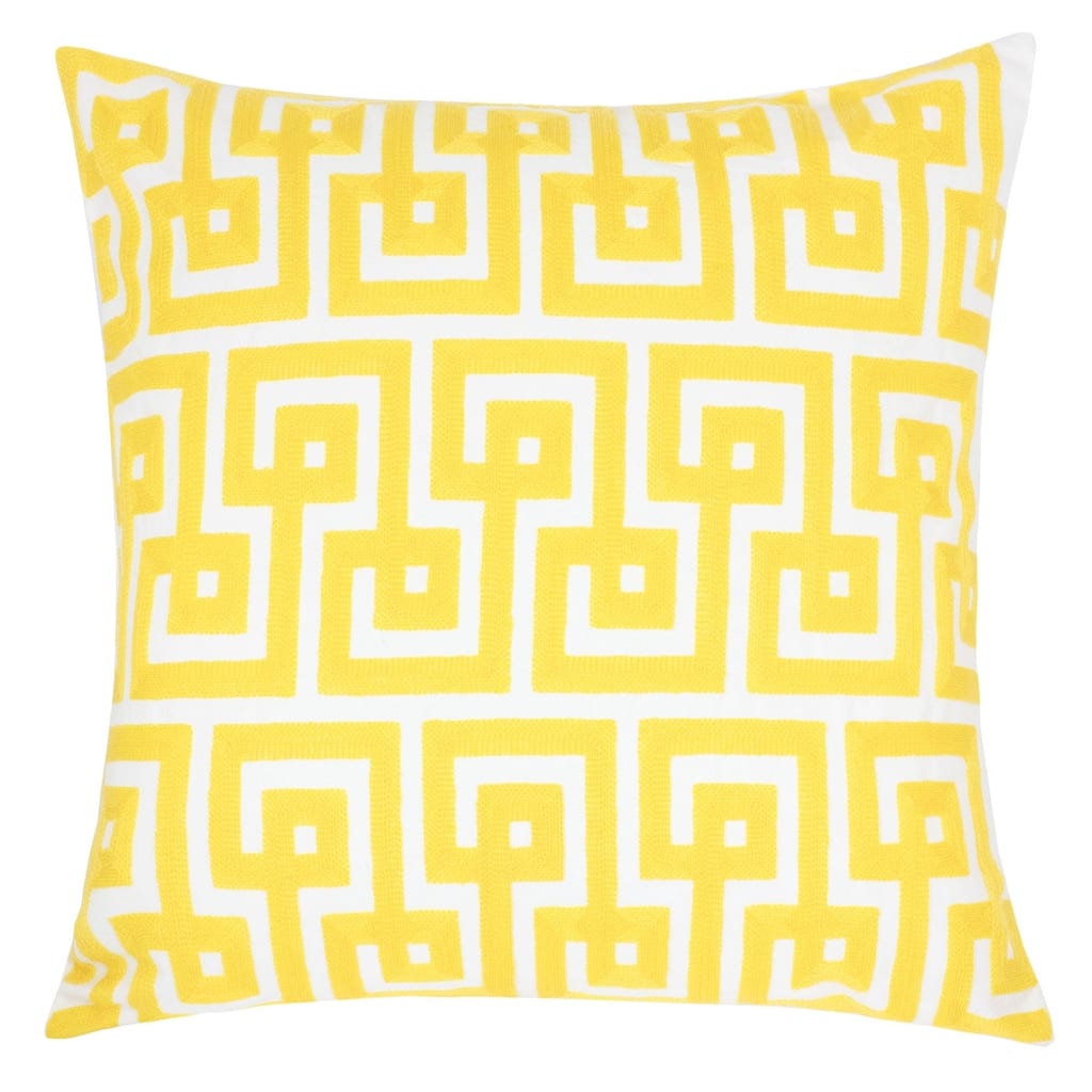 Jenny Cotton 20" Square Decorative Throw Pillow