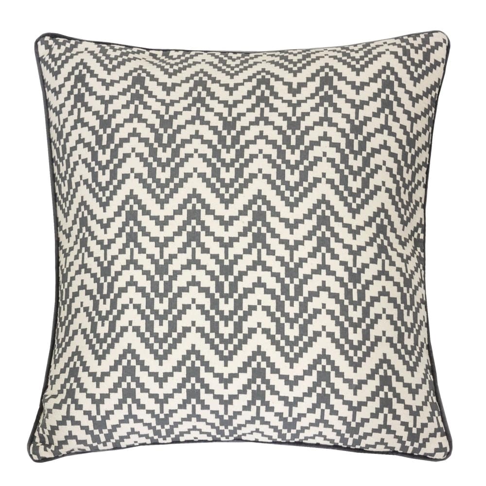 Zoe Chevron Bow 20" Square Decorative Throw Pillow
