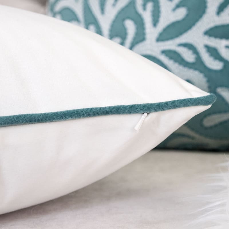 Anchor Embroidery 20" Square Decorative Throw Pillow