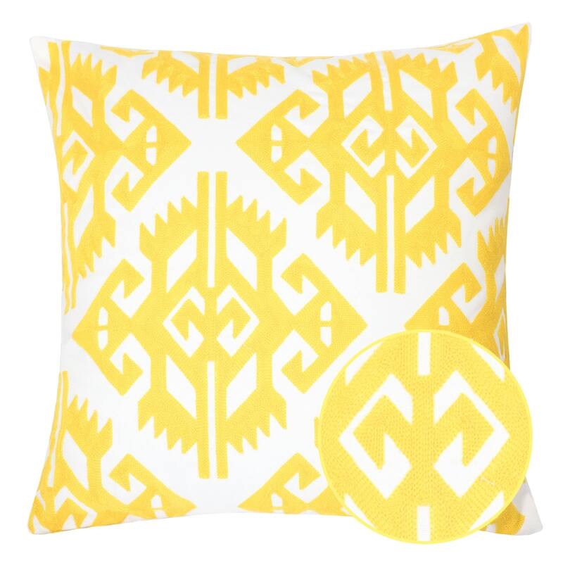 Madelyn Cotton 20" Square Decorative Throw Pillow