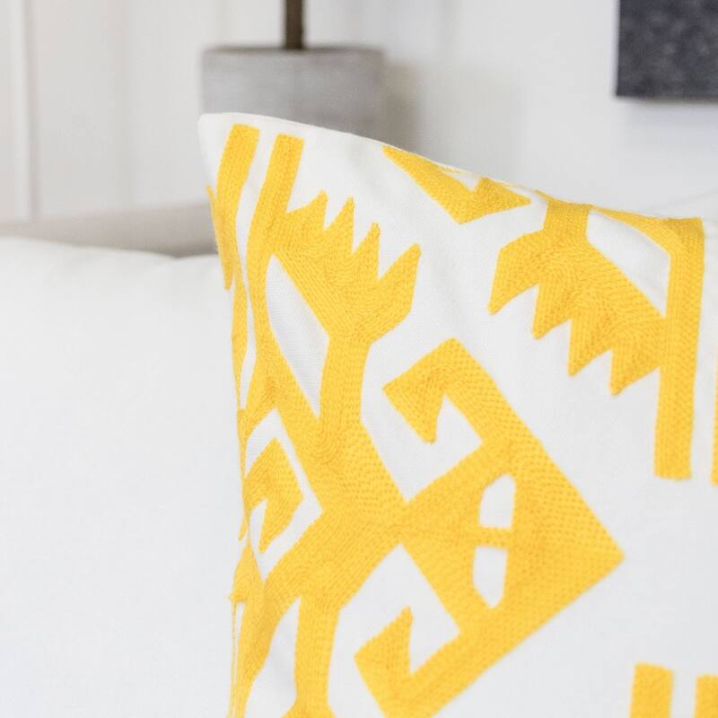 Madelyn Cotton 20" Square Decorative Throw Pillow