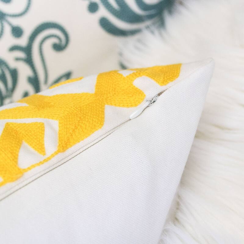 Madelyn Cotton 20" Square Decorative Throw Pillow