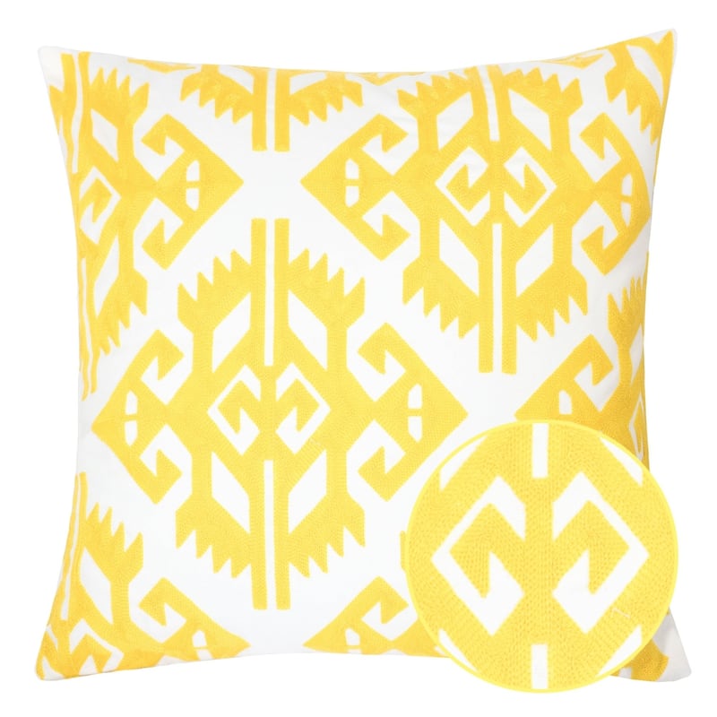 Madelyn Cotton 20" Square Decorative Throw Pillow
