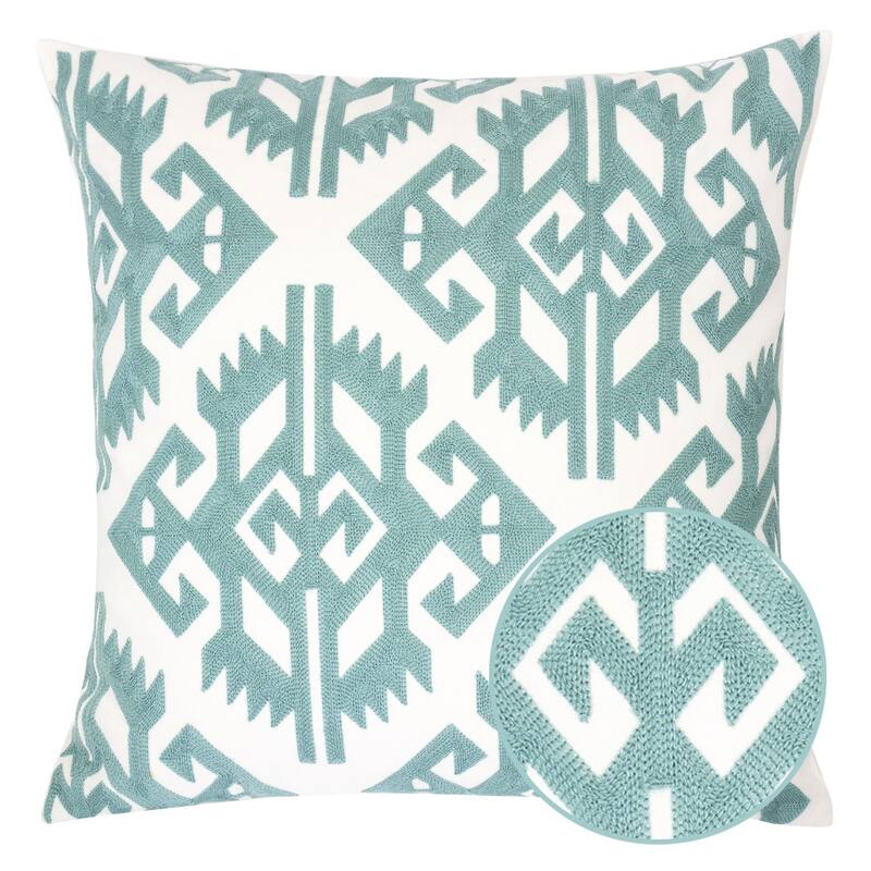 Madelyn Cotton 20" Square Decorative Throw Pillow