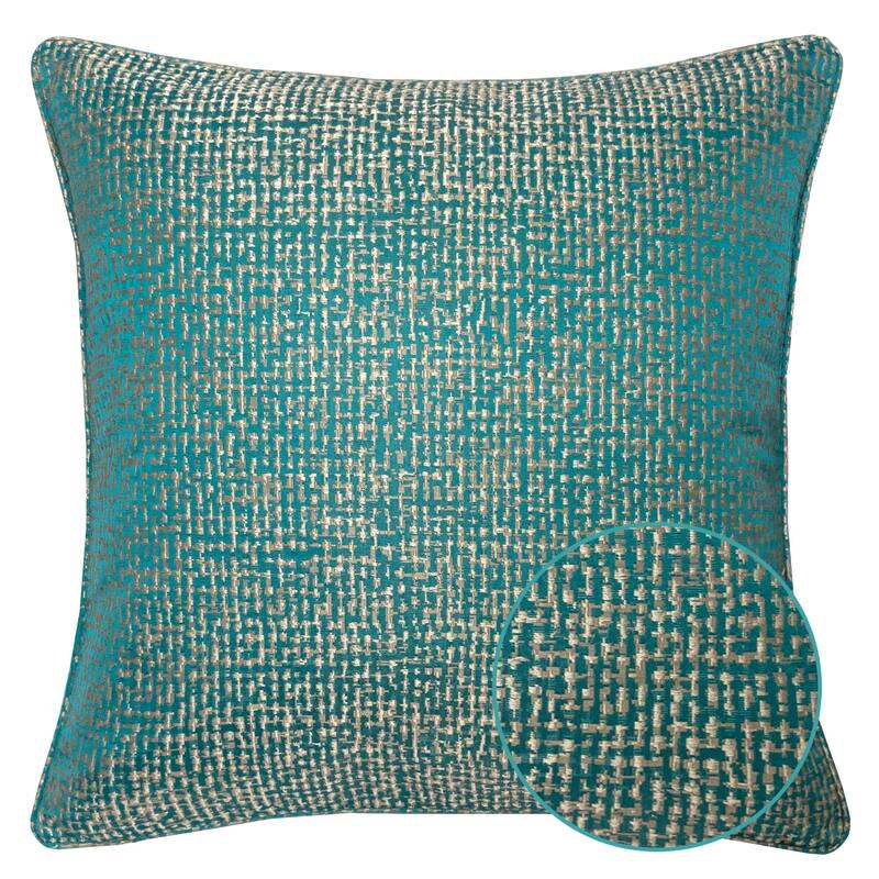 Chloe Jacquard Plaid Throw Pillow