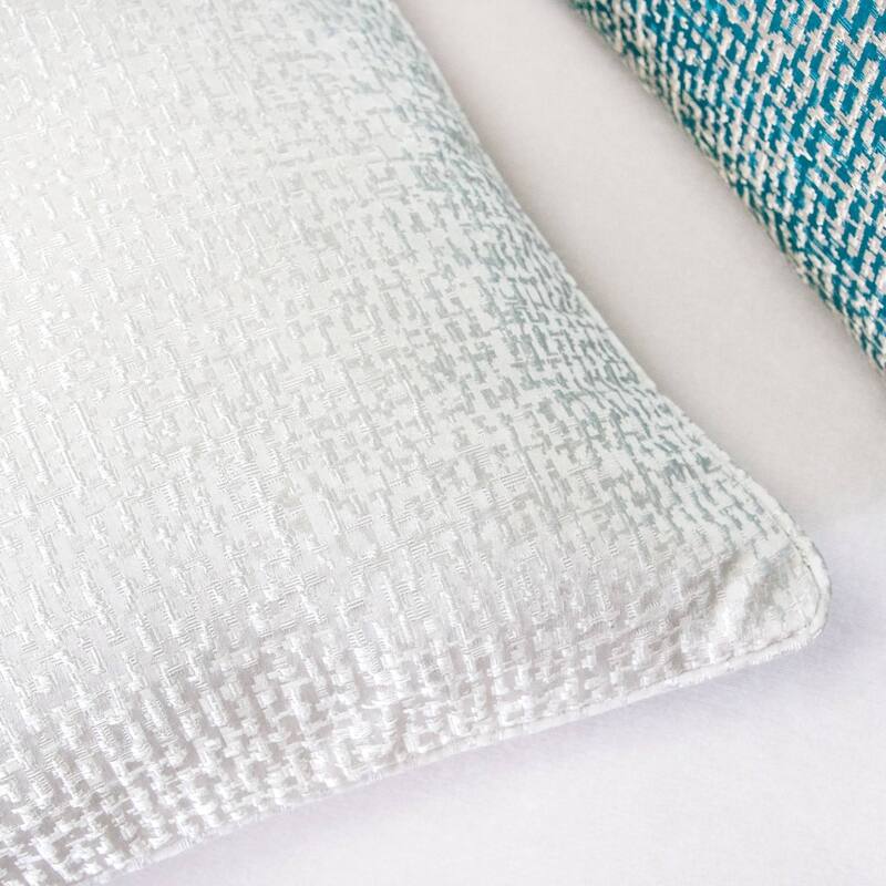 Chloe Jacquard Plaid Throw Pillow