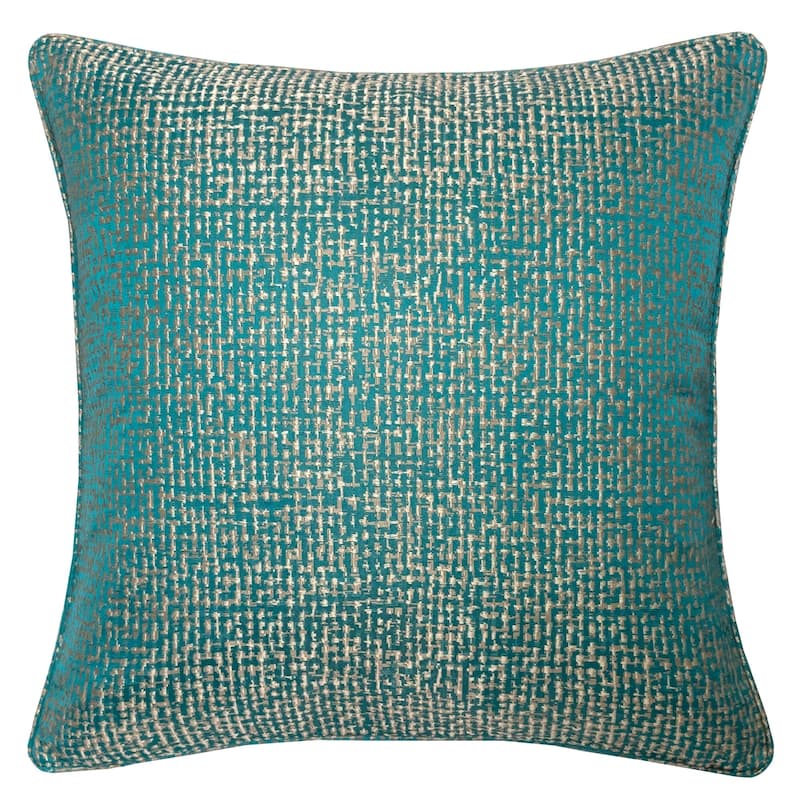 Chloe Jacquard Plaid Throw Pillow