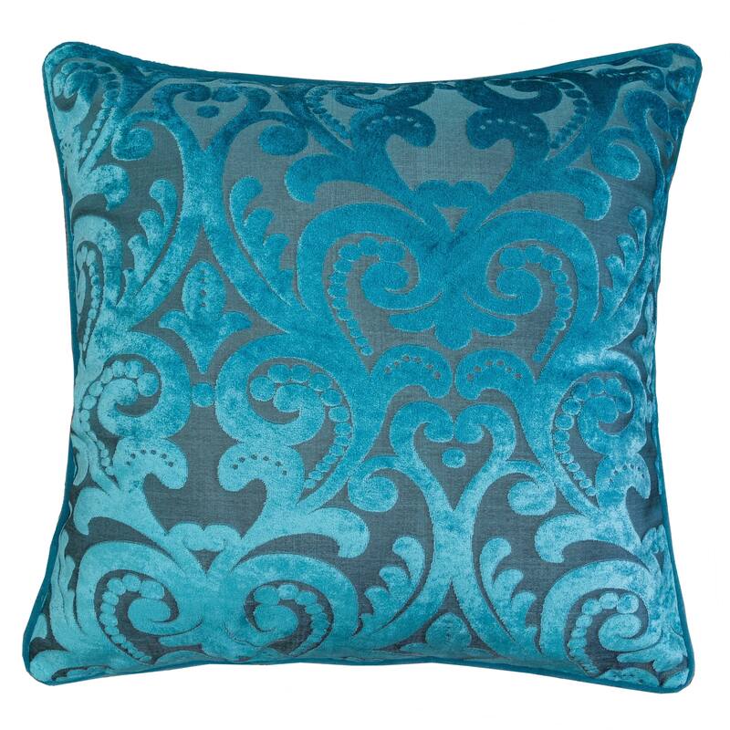 Hailey Modern Velvet 20" Square Decorative Throw Pillow