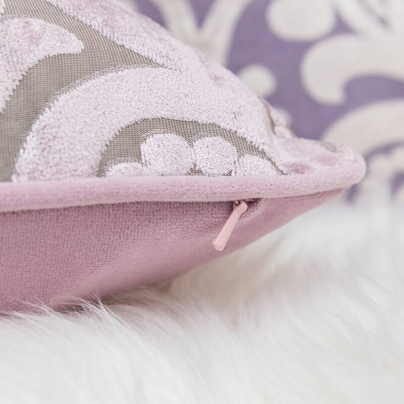 Hailey Modern Velvet 20" Square Decorative Throw Pillow
