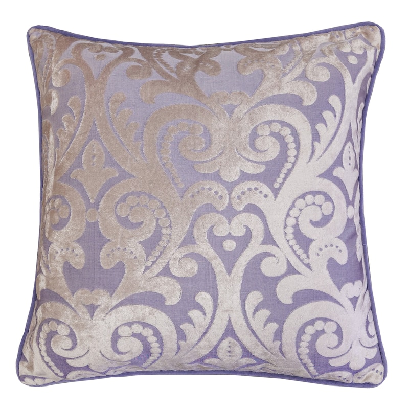 Hailey Modern Velvet 20" Square Decorative Throw Pillow